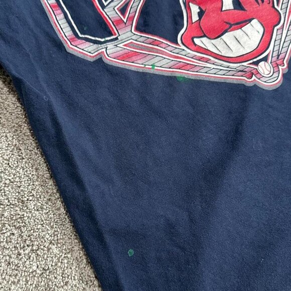 Logo 7 Men's Navy T-shirt - Picture 2 of 5